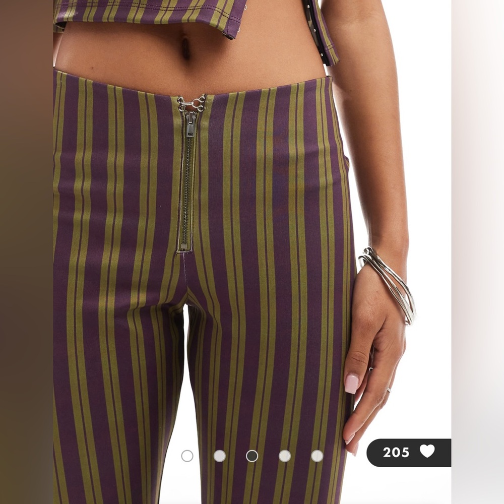 Basic Pleasure Mode Tabby Striped Bootcut Pants I… - image 3
